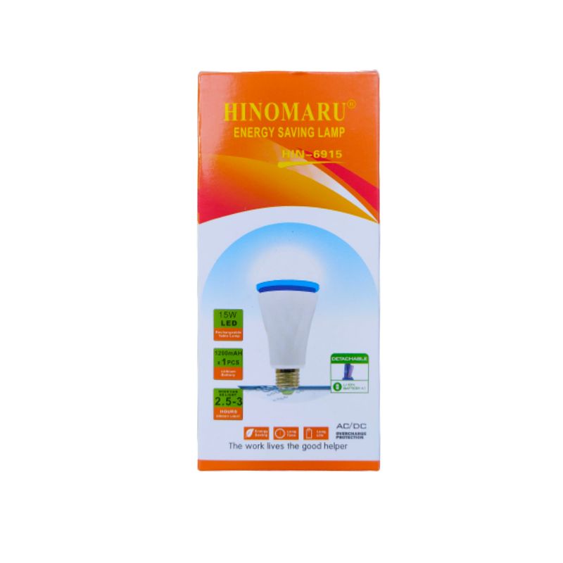 Led Emergency Hinomaru 15w 7000K HIN-6915 (Baterai Copot)