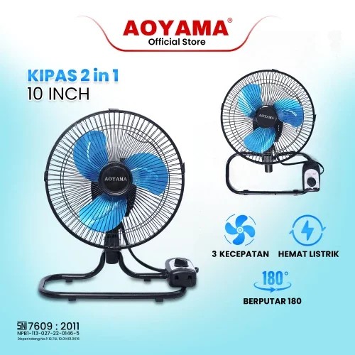 Kipas Aoyama Tornado 10' (2in1)