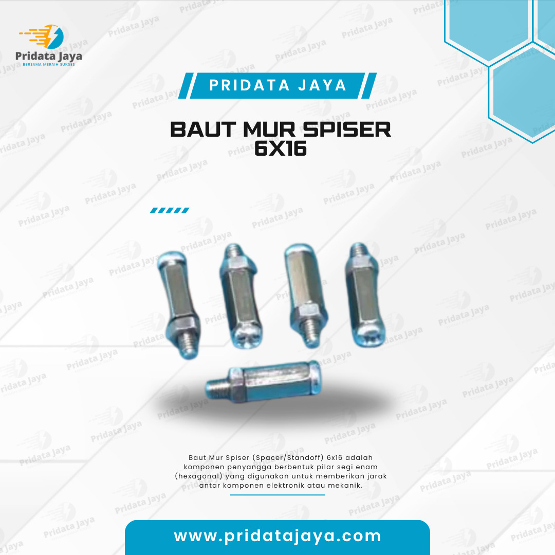 Baut Mur Spiser 6x16