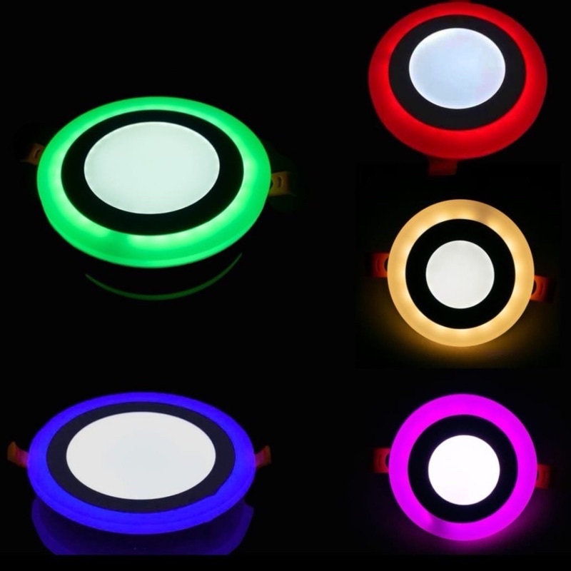 Downlight Vantron IB 3+3w Bulat (Putih + Kuning)