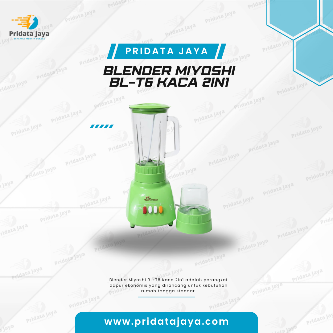 Blender Miyoshi BL-T6 Kaca 2in1