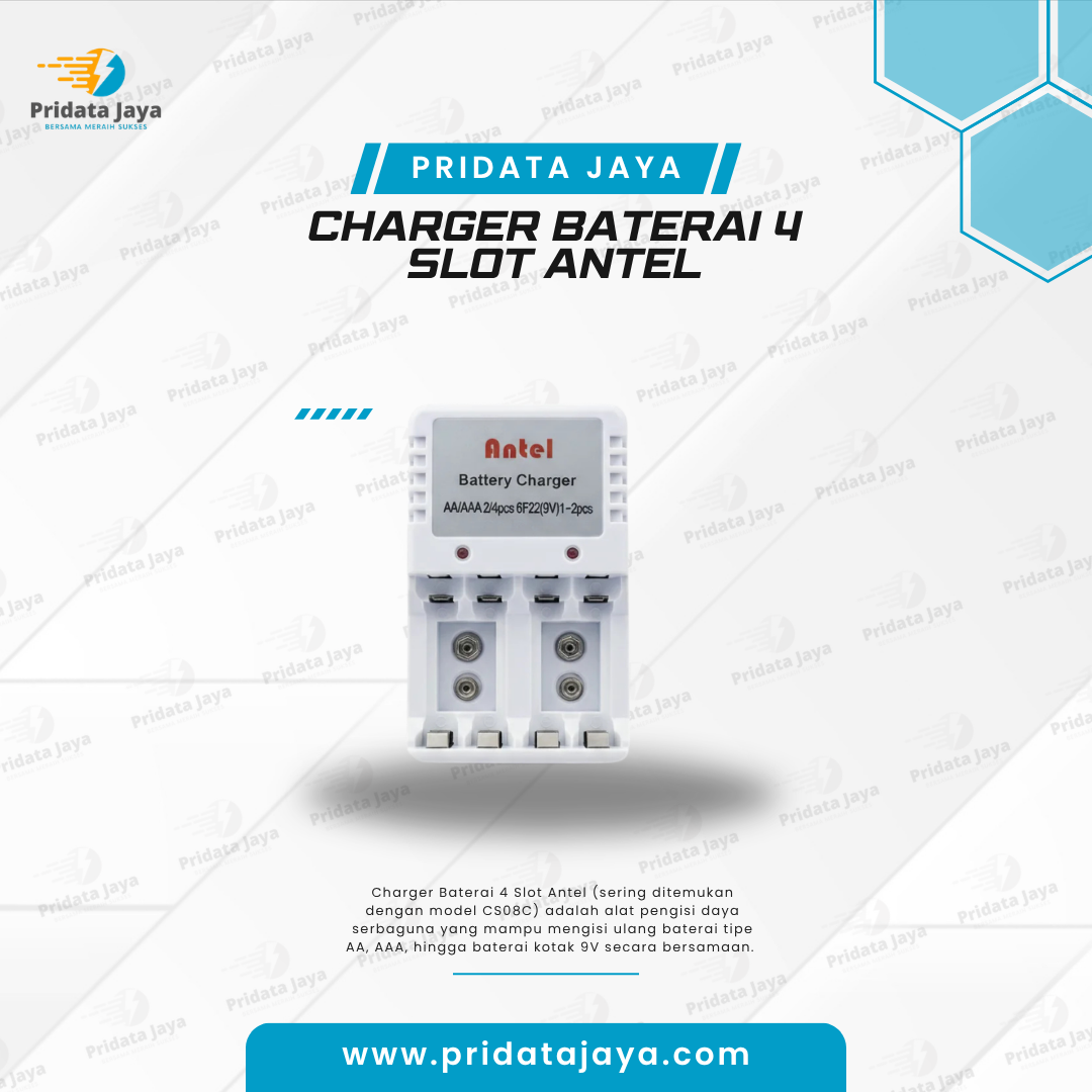 Charger Baterai 4 Slot Antel