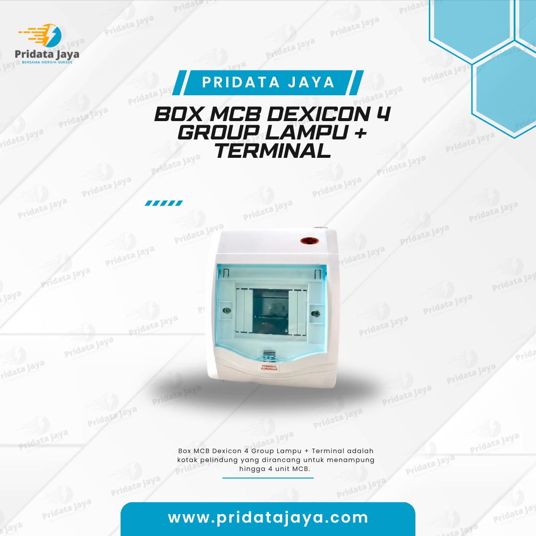 Box MCB Dexicon 4 Group Lampu + Terminal