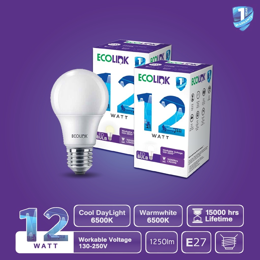 Led Ecolink 12w Putih