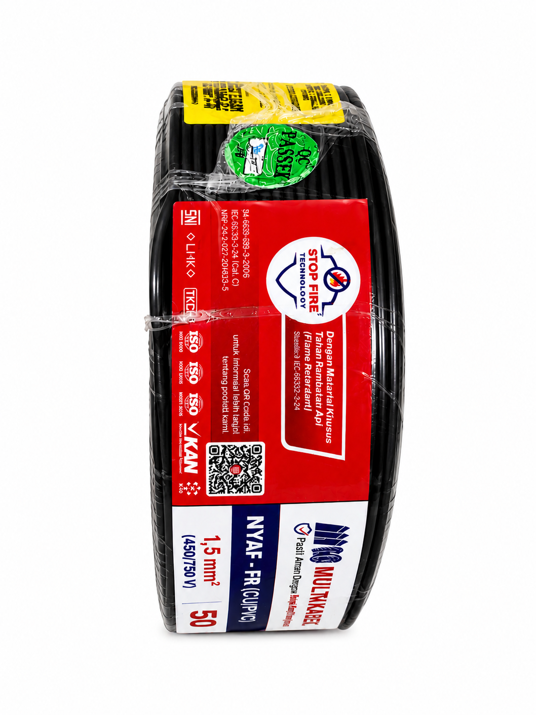 Kabel Multi NYAF 0,75 50m Hitam