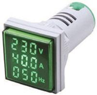 Pilot Lamp Fort (AMP+V+Hz) METER AD116-22DSAVH-K (Kotak-Green)