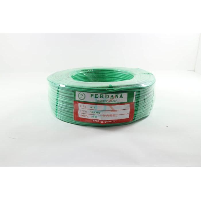 Kabel Perdana AWG 0,75 Hijau 100m