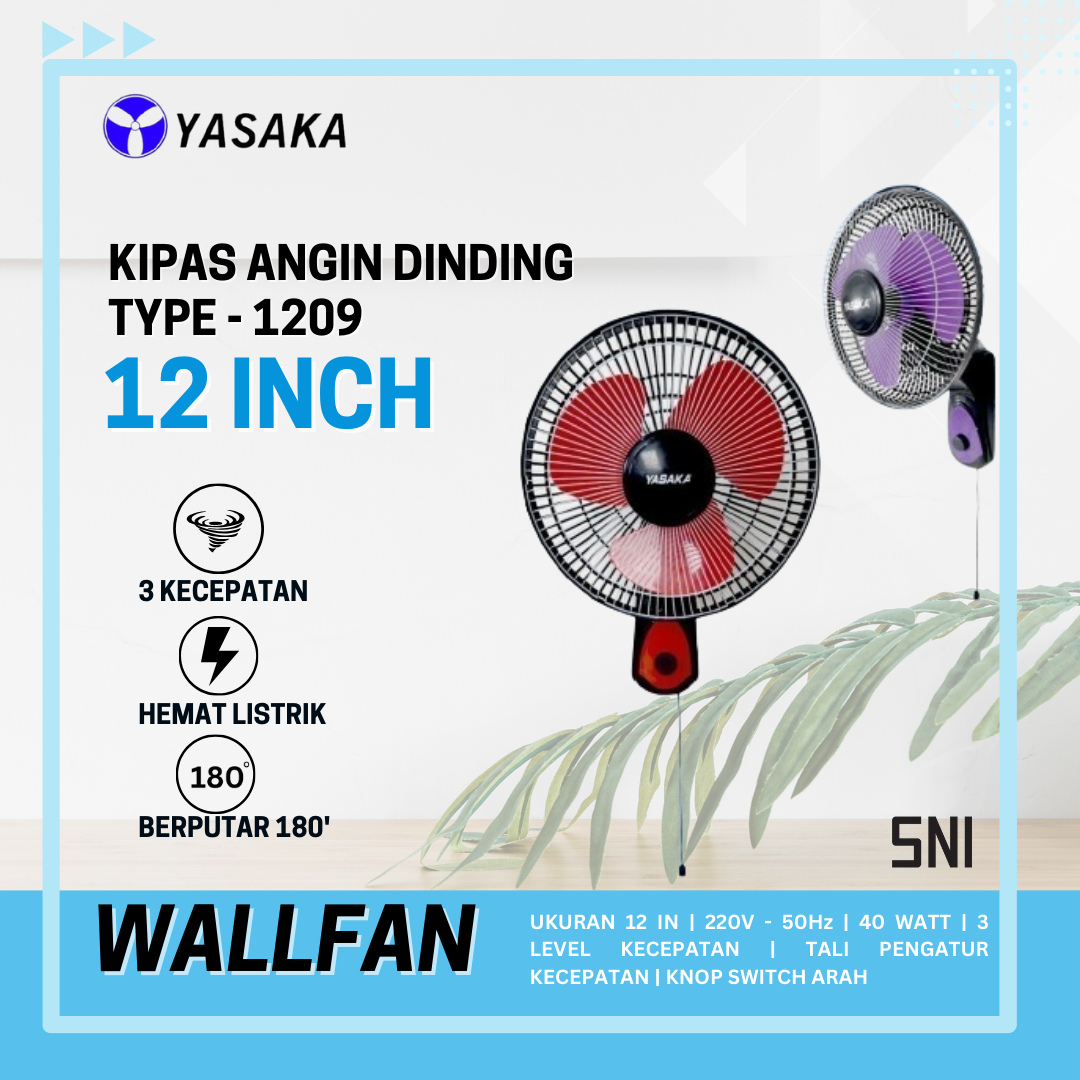 Kipas Yasaka Wall Fan 12' 1209