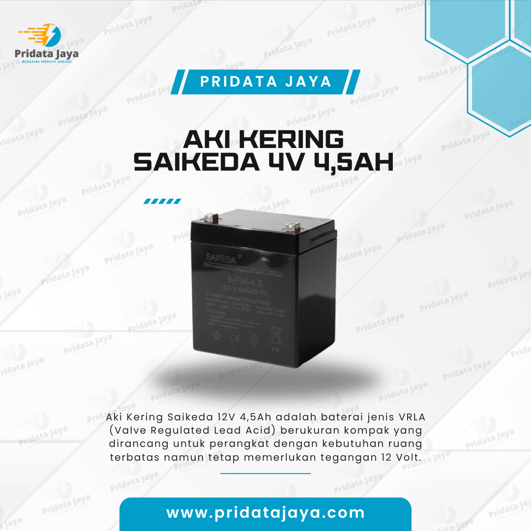 Aki Kering Saikeda 4V 4,5Ah