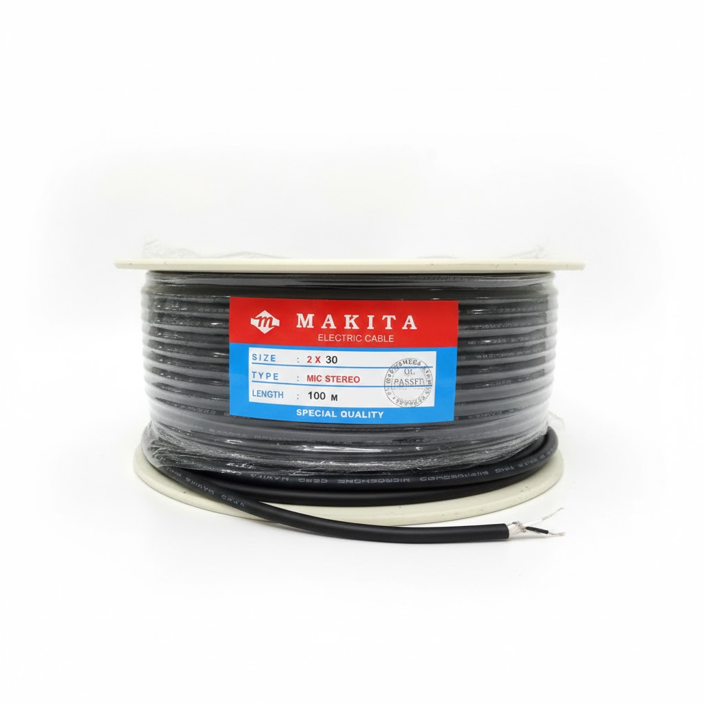 Kabel Mic Makita Stereo 100m