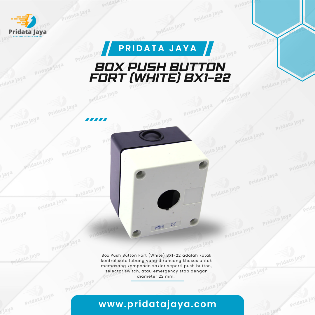 Box Push Button Fort (White) BX1-22