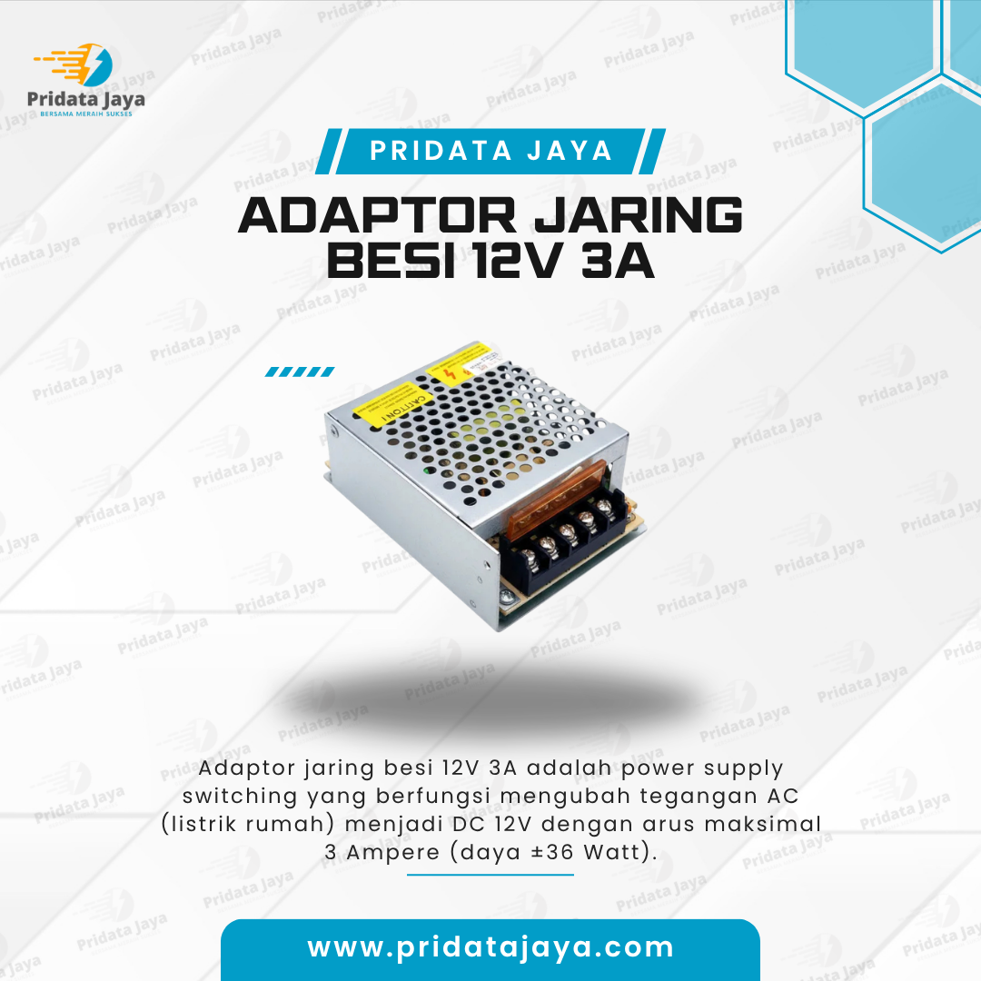 Adaptor Jaring Besi 12V 3A