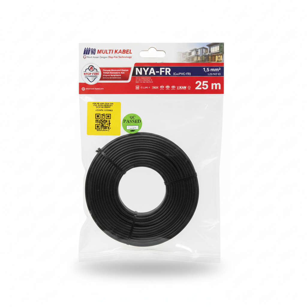 Kabel Multi NYA 1,5 25m Hitam