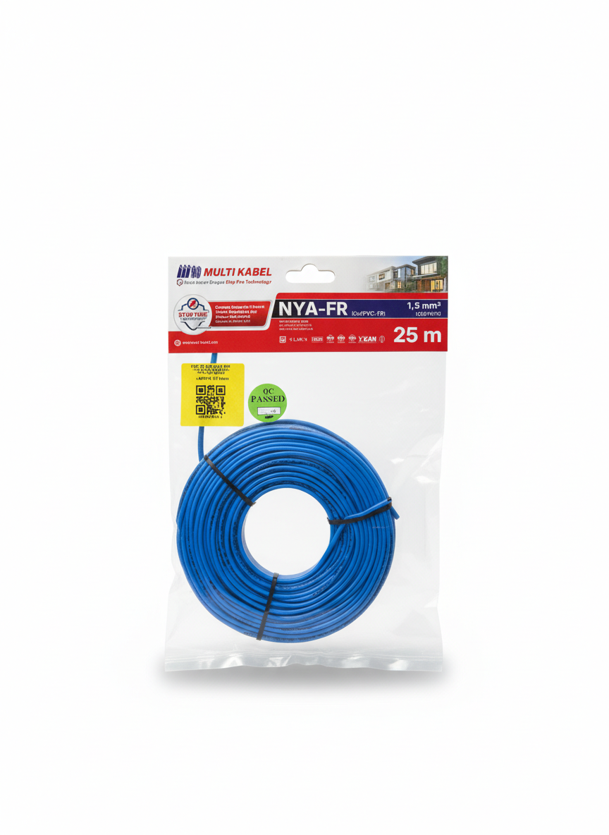 Kabel Multi NYA 1,5 25m Biru