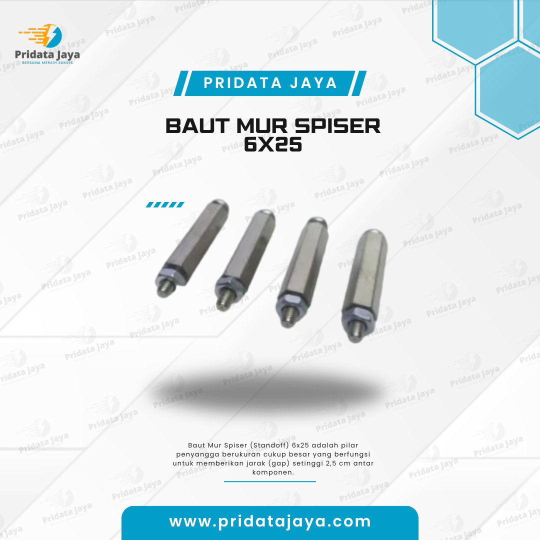 Baut Mur Spiser 6x25