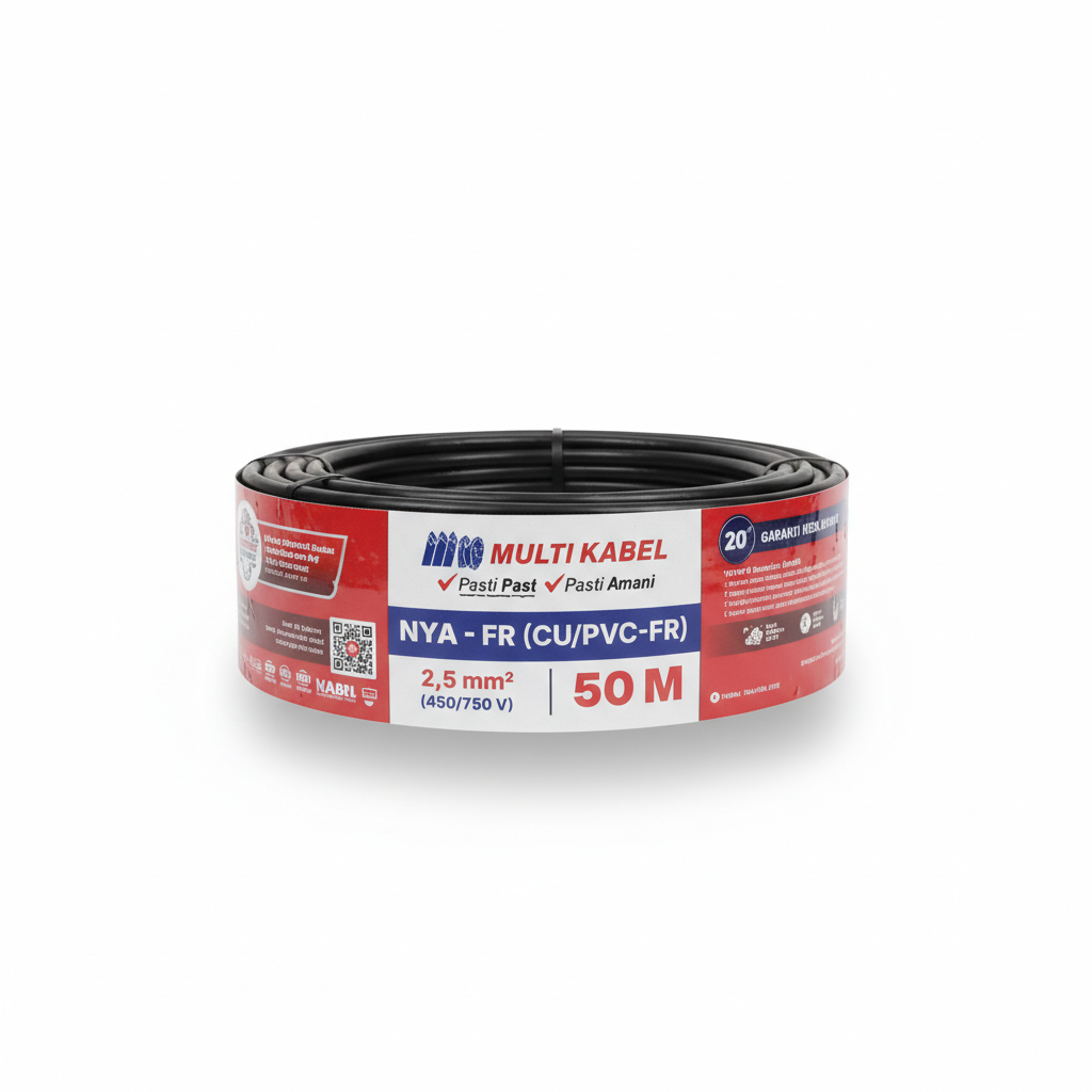 Kabel Multi NYA 2,5 50m Hitam