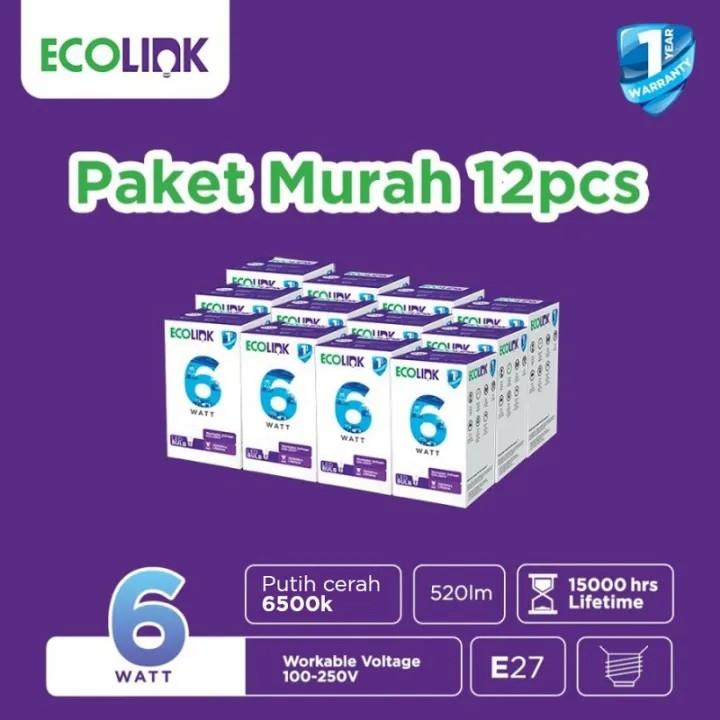 Led Ecolink 6w Putih
