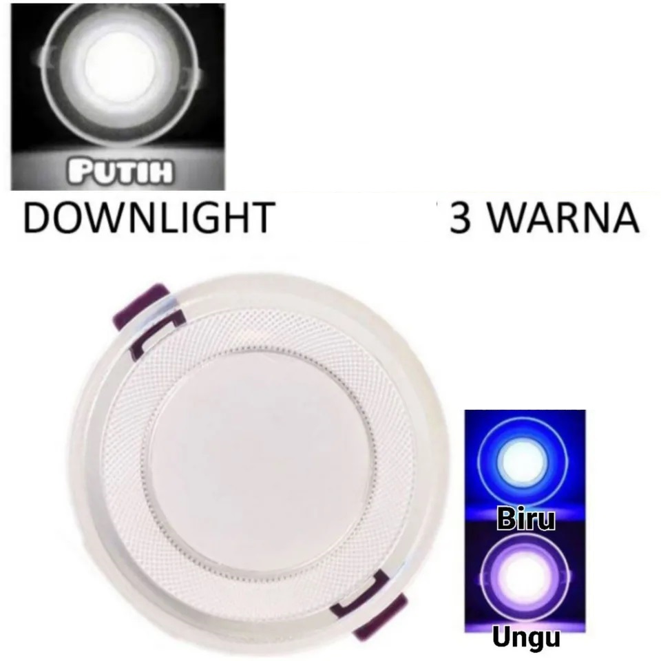 Downlight Vantron IB 7w 3 Warna (WW-Biru-Ungu)