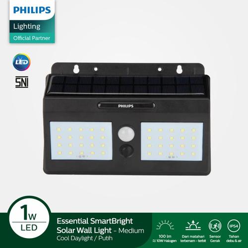 Led Philips Solar Wall Light BWS010 1w 100lm