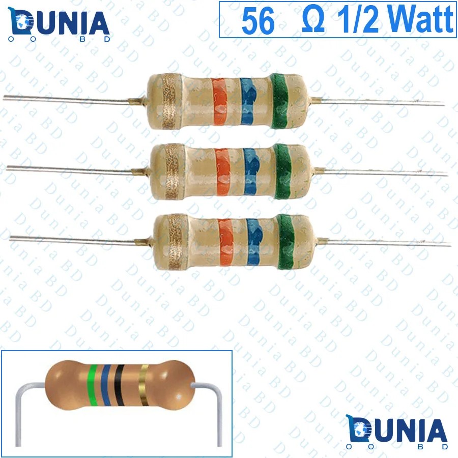 Resistor 1/2 Watt 56 Ohm