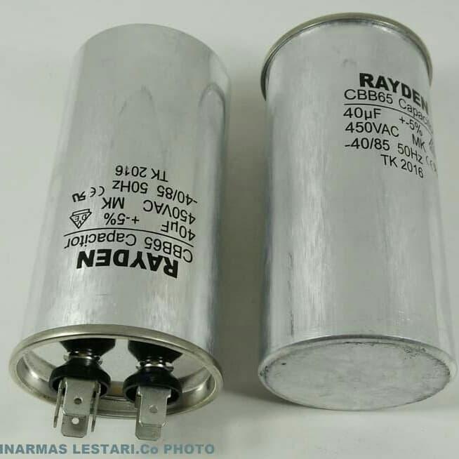 Kapasitor AC Rayden 20mf 450v Aluminium