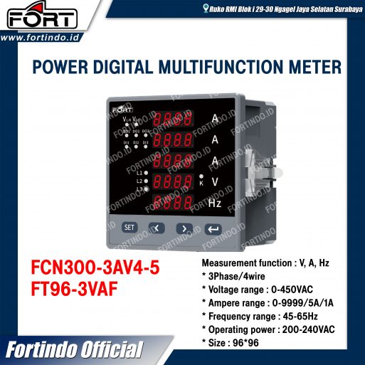 Multi Meter Fort 5 Display FCN300-DIG FCN300-3Av4-5( 3-A,V,HZ )