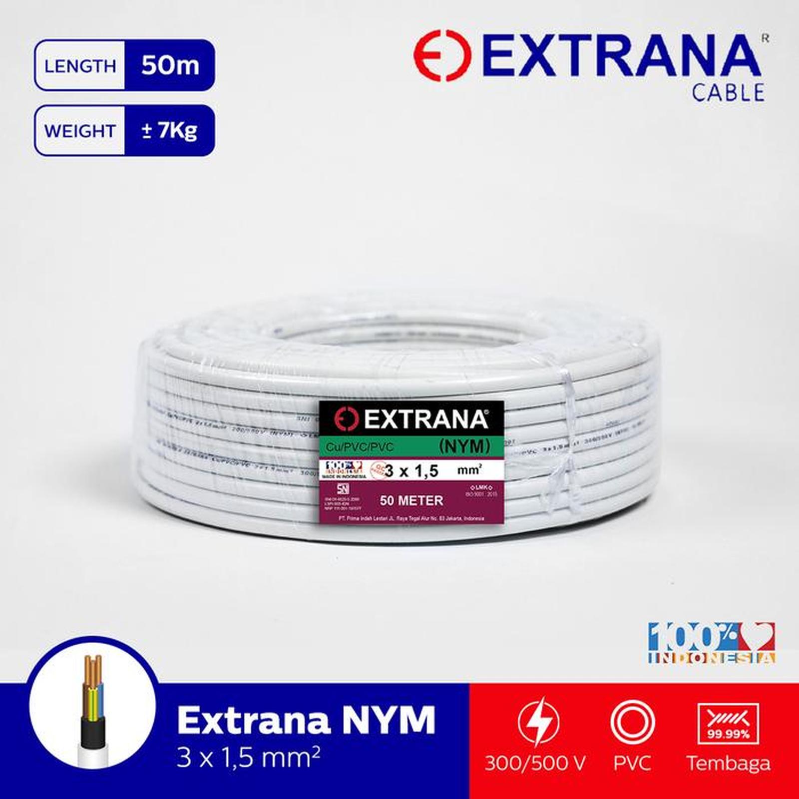 Kabel Extrana NYM 3x 1,5 50m