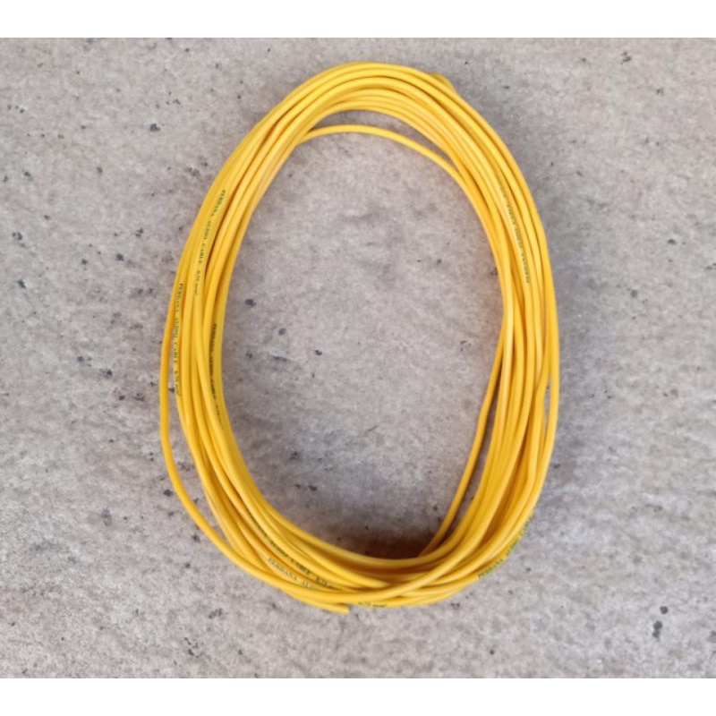 Kabel Perdana AWG 0,75 Kuning Ecer/m