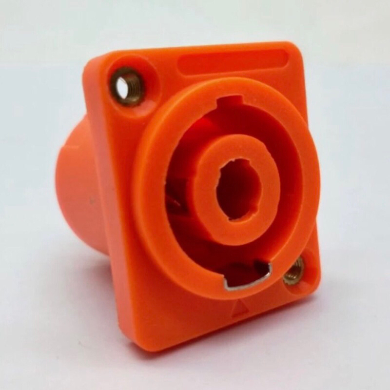 Soket Speakon Body Orange + Drat Gold