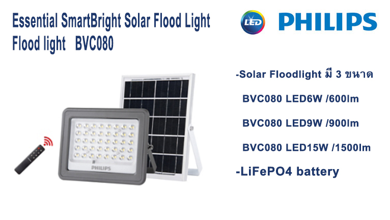 Led Philips Solar Floodlight BVC080 6w 900lm