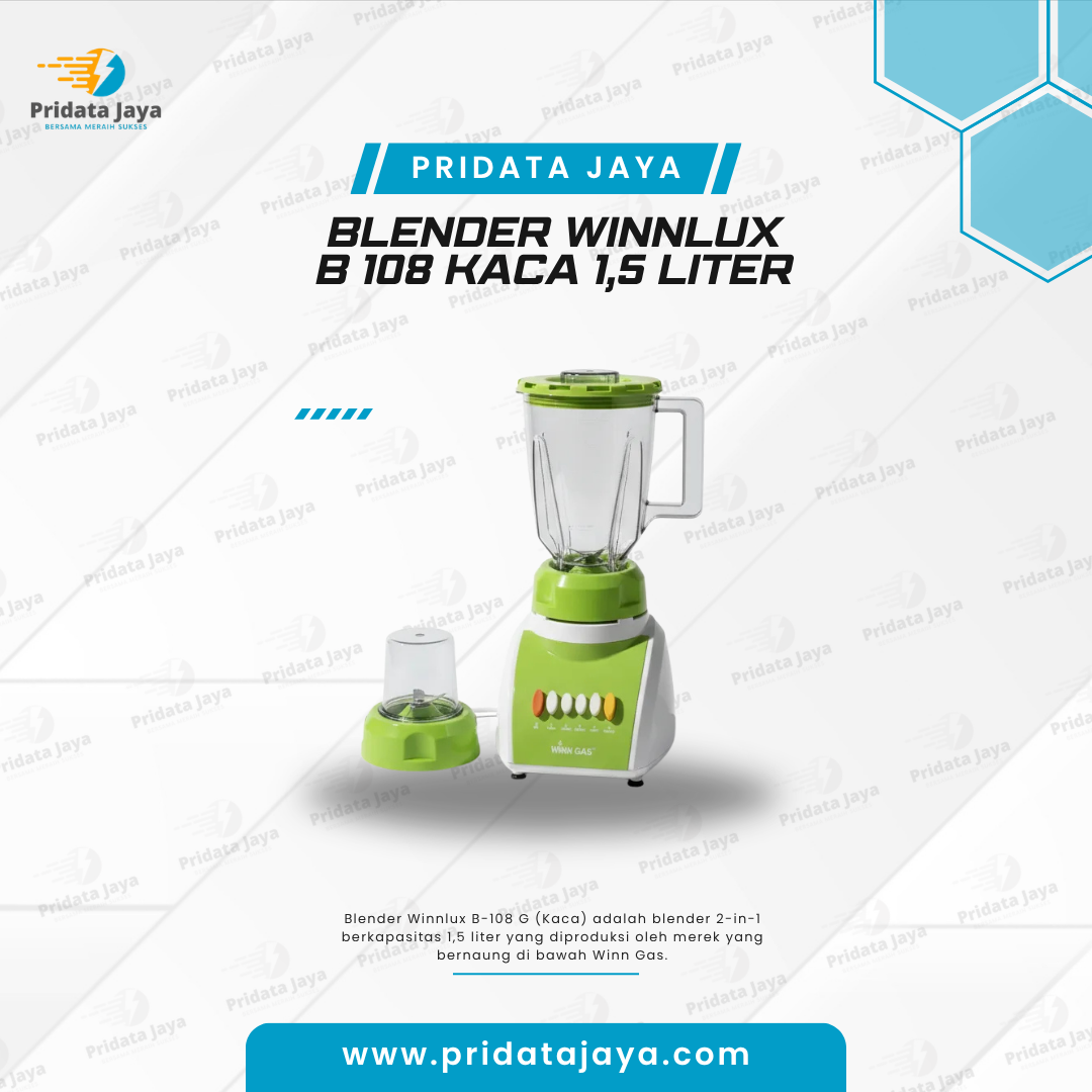 Blender Winnlux B 108 Kaca 1,5 Liter