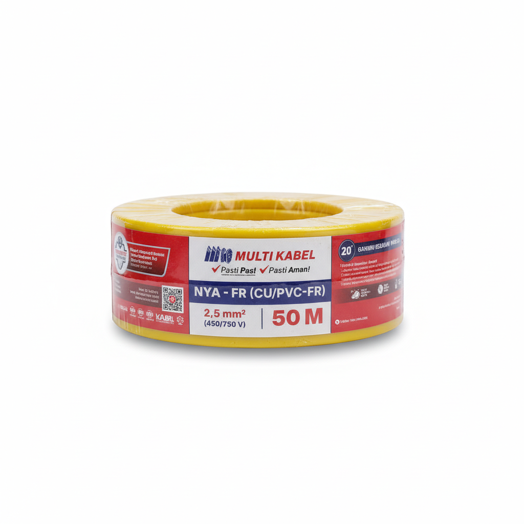 Kabel Multi NYA 2,5 50m Kuning