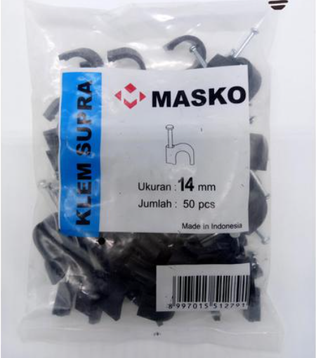 Klem Masko Supra Hitam No 14