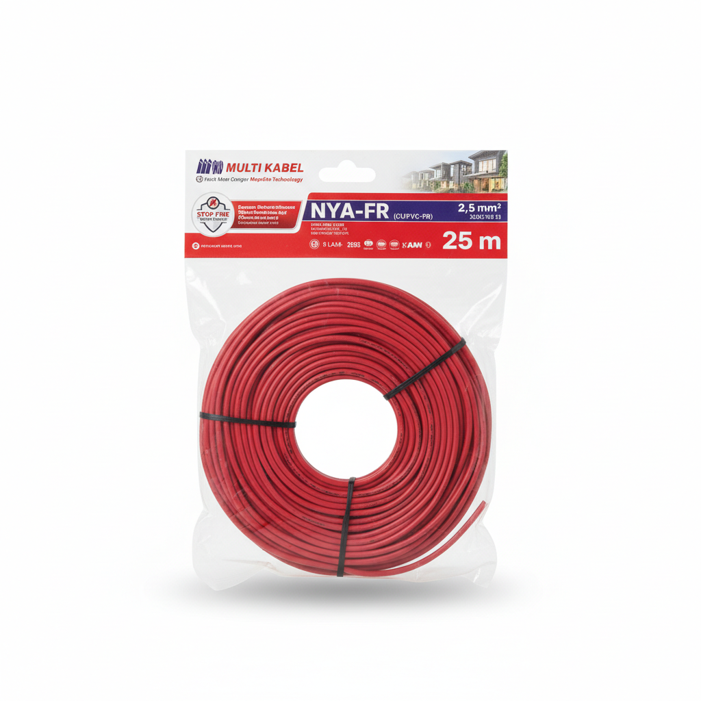 Kabel Multi NYA 2,5 25m Merah