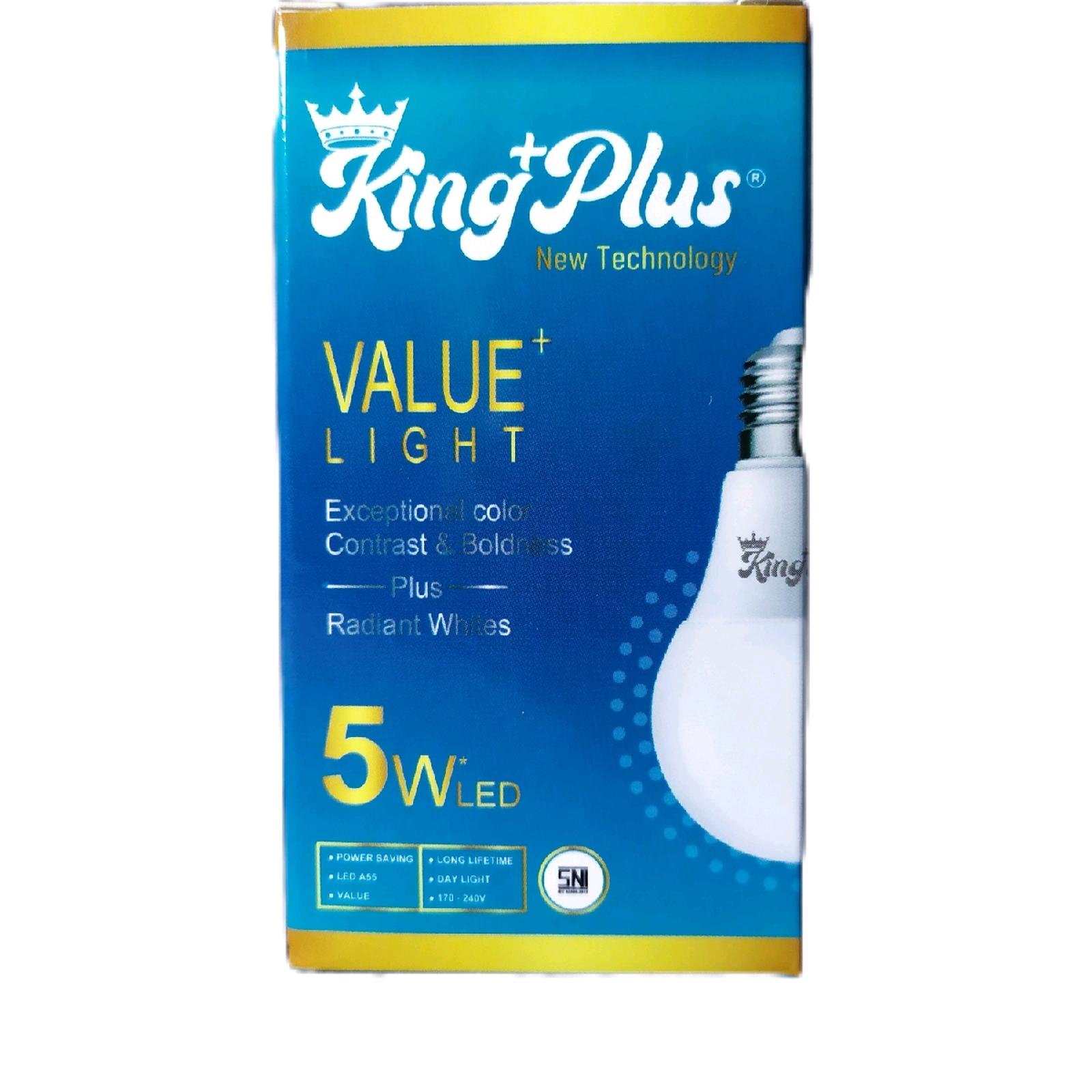 Led King Plus Value+ A-Bulb 5w 7000K