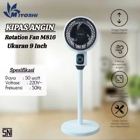 Kipas Miyoshi Stand Rotary Fan 9' M-816 (Biasa)
