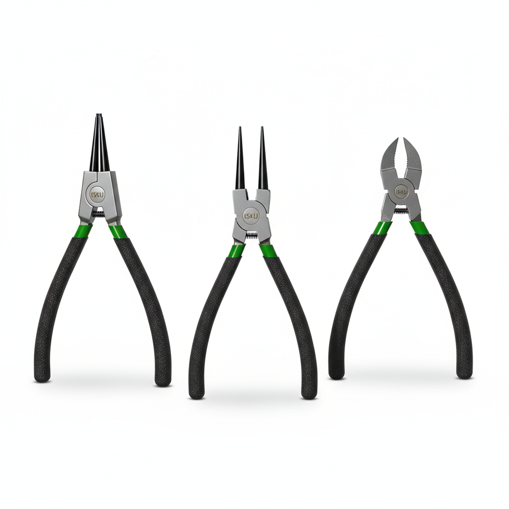 Tang Inscom Snap Ring 7' Bengkok Buka