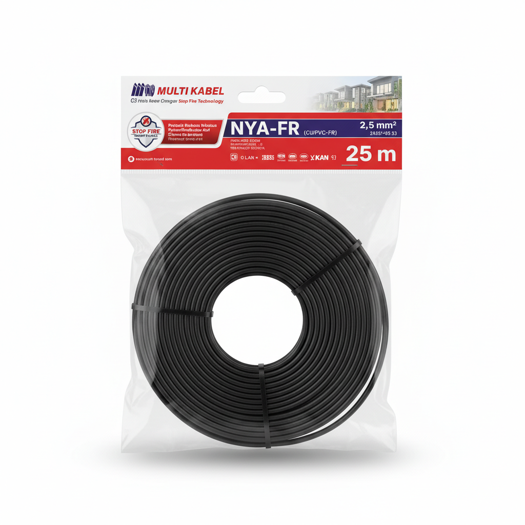 Kabel Multi NYA 2,5 25m Hitam