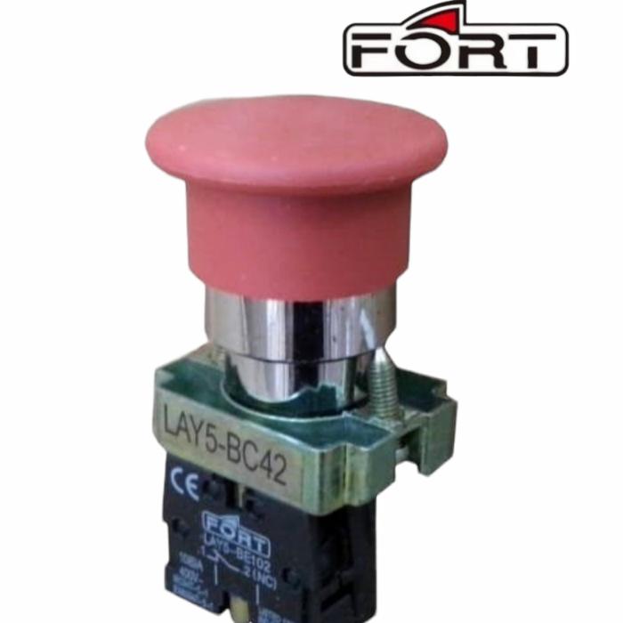 Emergency Push Button Fort LAY5-BC42 (R) NC