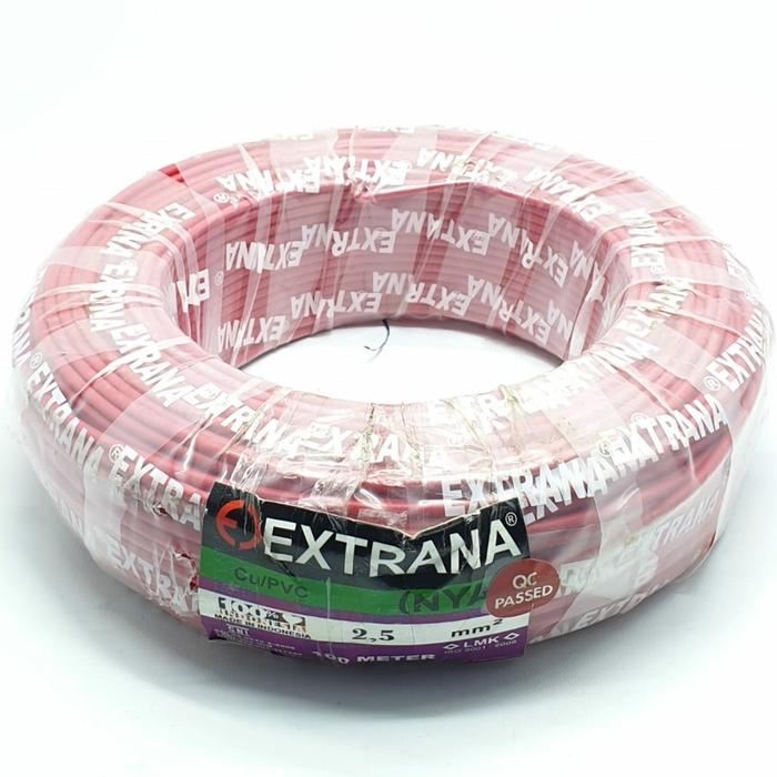 Kabel Extrana NYA 2,5 50m Merah