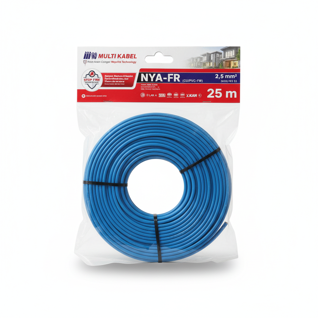 Kabel Multi NYA 2,5 25m Biru