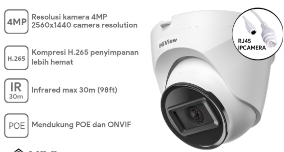 Kamera Hiview Seri-D IPC T-40 4MP Indoor