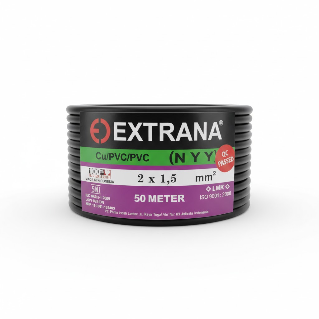 Kabel Extrana NYY 2x 1,5 Ecer/m