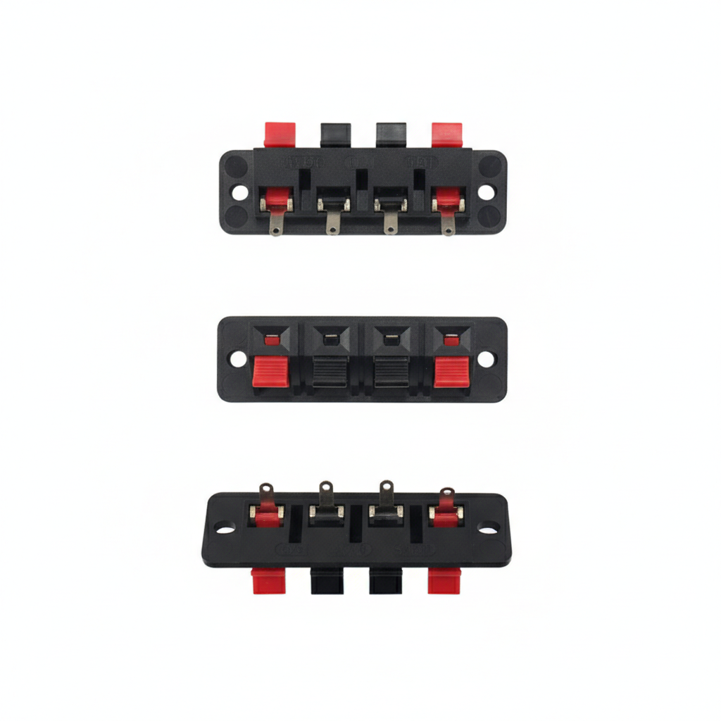 Terminal Speaker Jepit RCA 4 pin