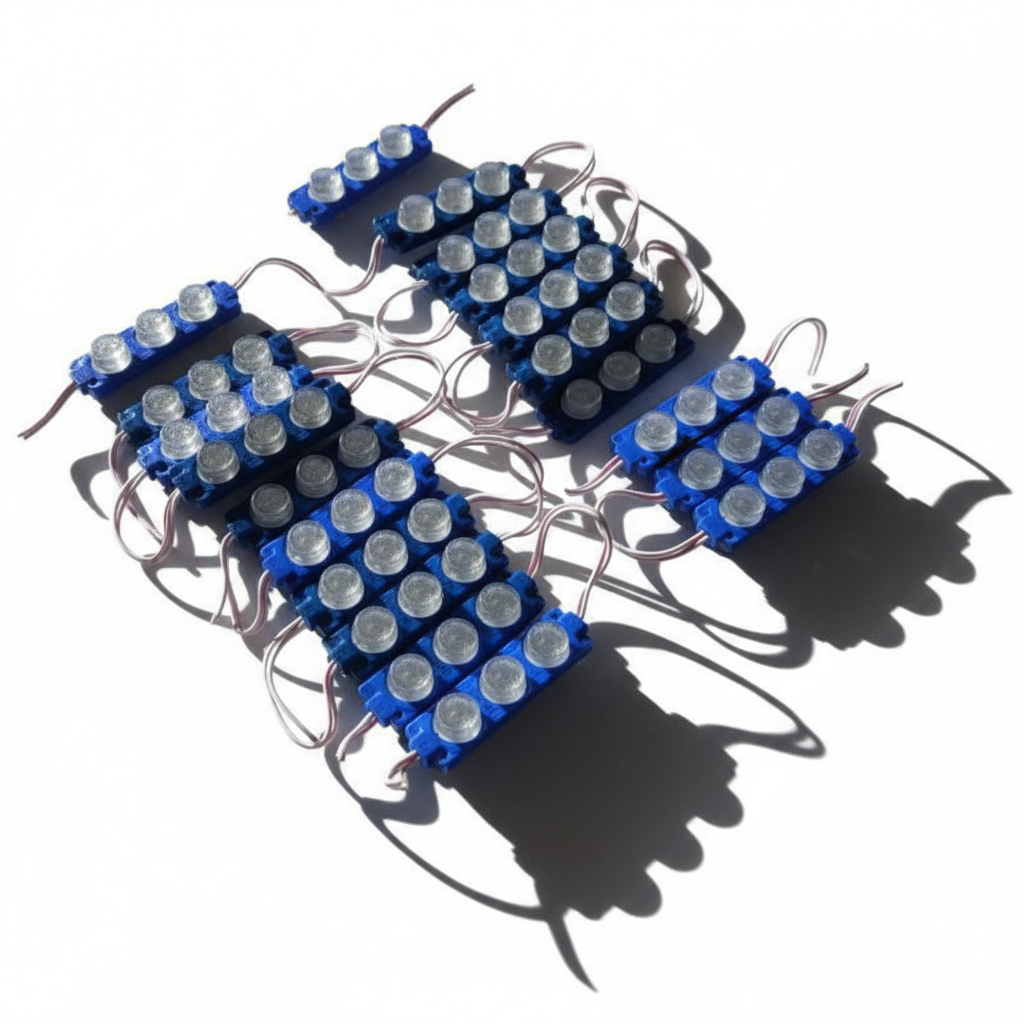 Led Modul Lensa 3 Led 7520 Biru