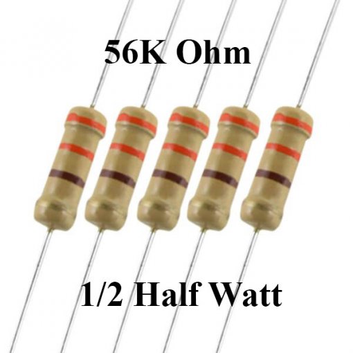 Resistor 1/2 Watt 56K Ohm