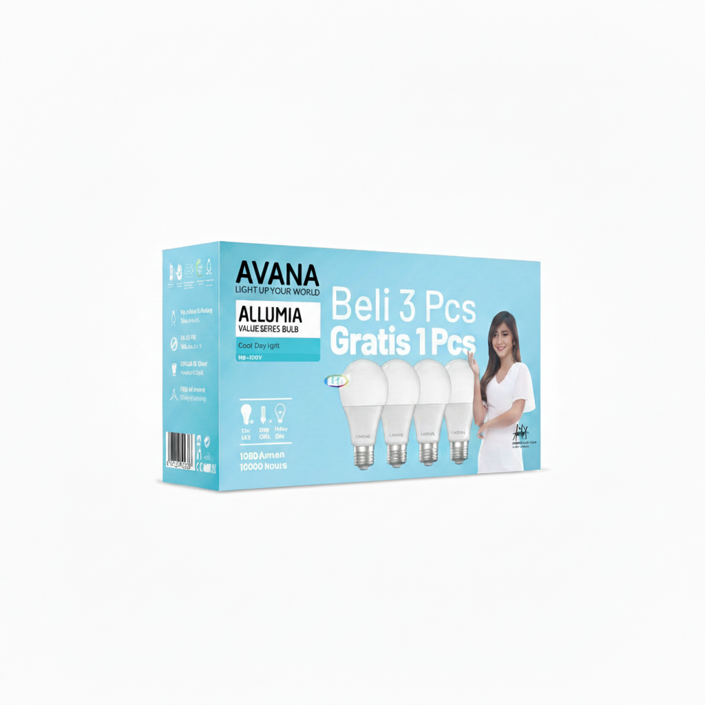 Led Avana Multipack Value Bulb (3+1) 5w 6500K
