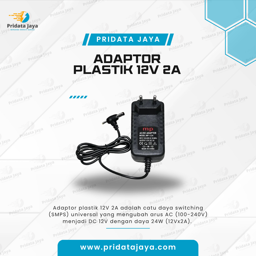 Adaptor Plastik 12V 2A