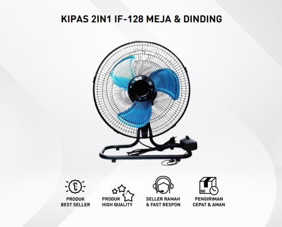 Kipas Hachida Tornado 2in1 12' 128