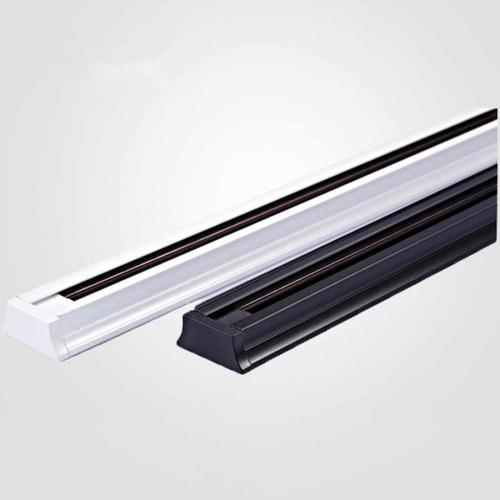 Rel Fitting Lampu 1m PVC Hitam